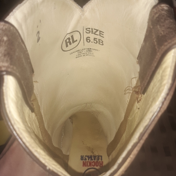 EUC Rockin Leather Rebel Soul Boots - Picture 2 of 4